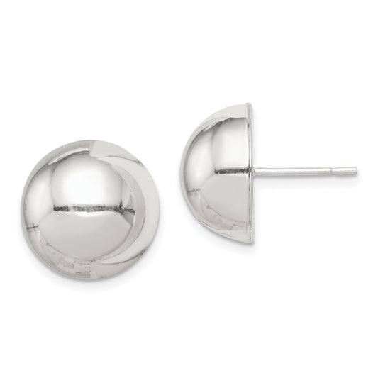Sterling Silver Button Stud Earrings Ear Jewelry
