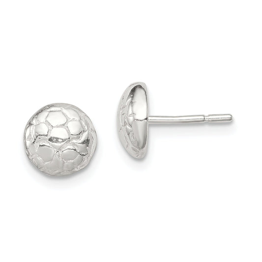 Sterling Silver Soccer Ball Stud Earrings Jewelry