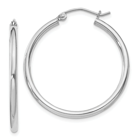 Sterling Silver Hoop Earrings 29mm