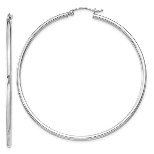 Sterling Silver Hoop Earrings 56mm