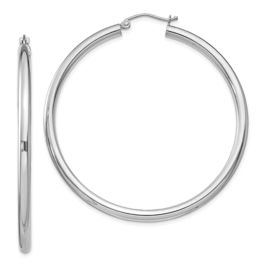 Sterling Silver Hoop Earrings 51mm