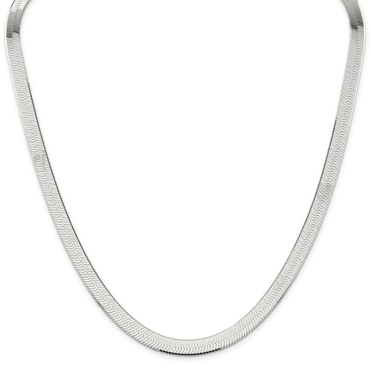 Sterling Silver Herringbone Link Bracelet