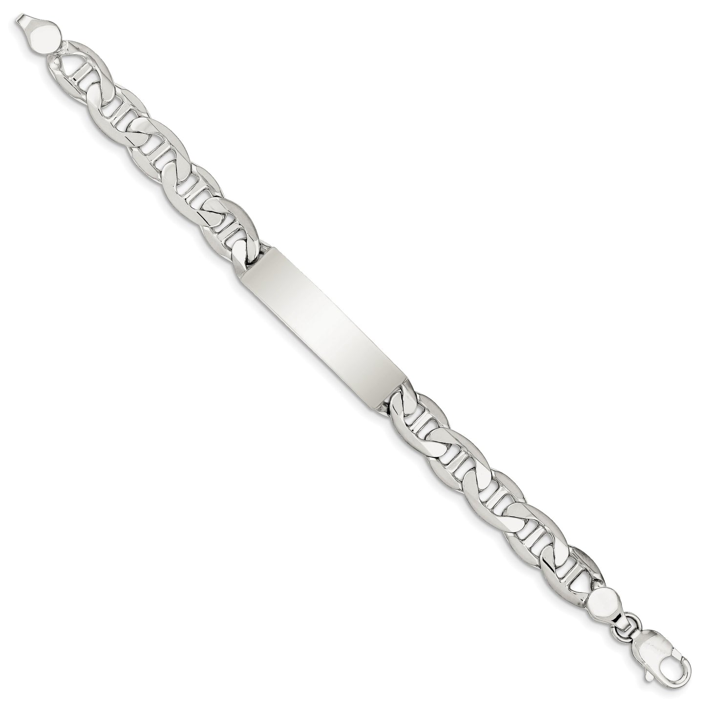 Sterling Silver Anchor ID Bracelet