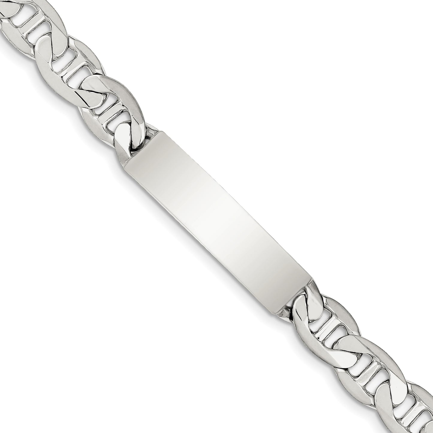 Sterling Silver Anchor ID Bracelet