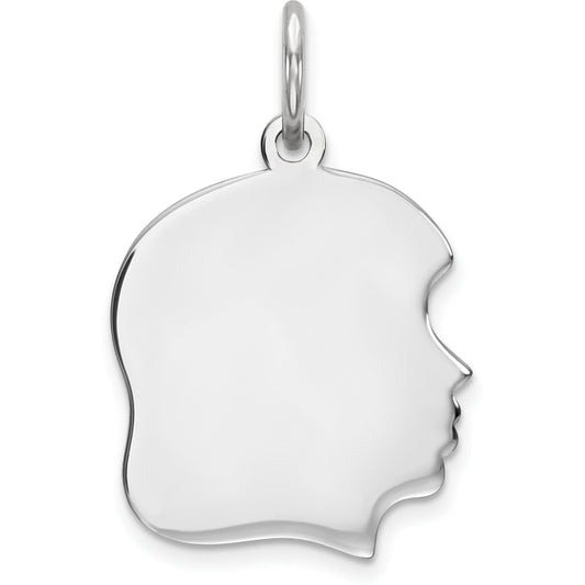 Sterling Silver Girl Charm
