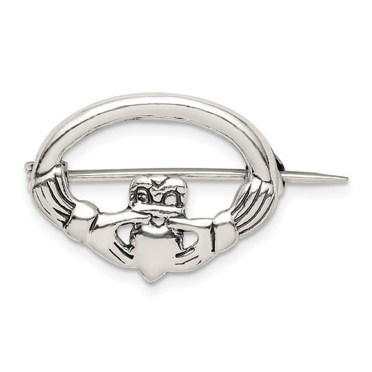 Sterling Silver Claddagh Pin