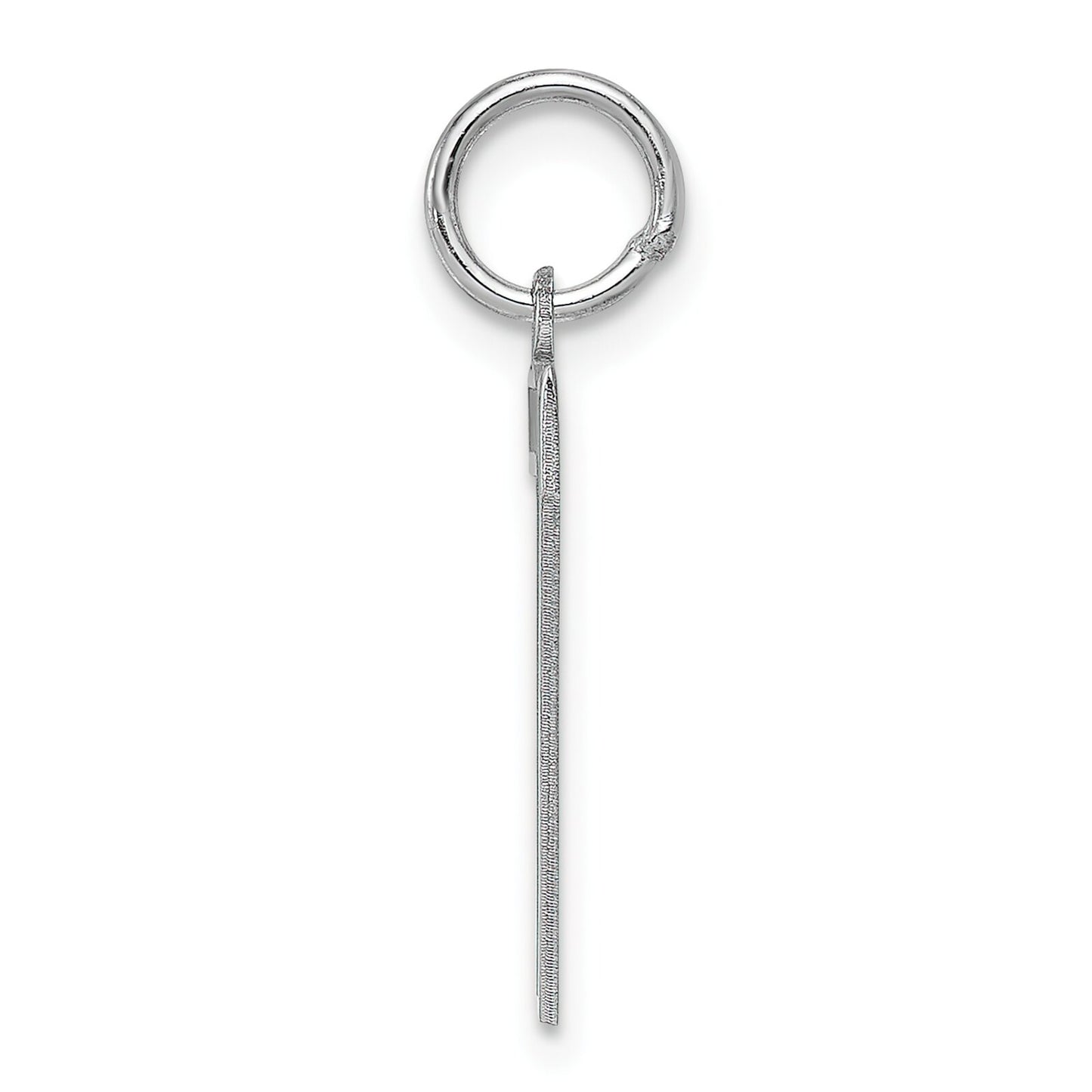 Sterling Silver Medium Satin Number 7 Charm