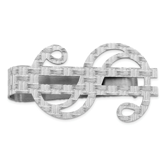 Sterling Silver Dollar Sign Money Clip