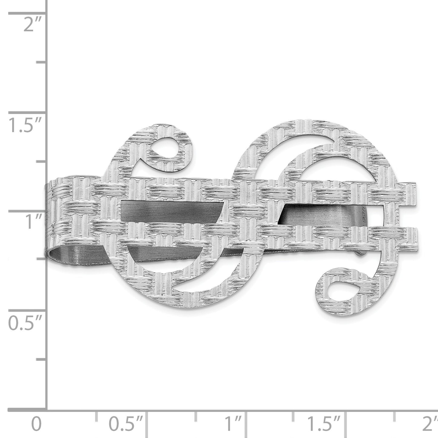 Sterling Silver Dollar Sign Money Clip