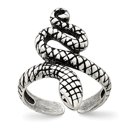 Sterling Silver Snake Toe Ring