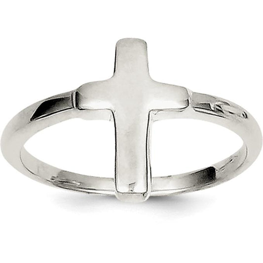 Sterling Silver Cross Ring Size 6