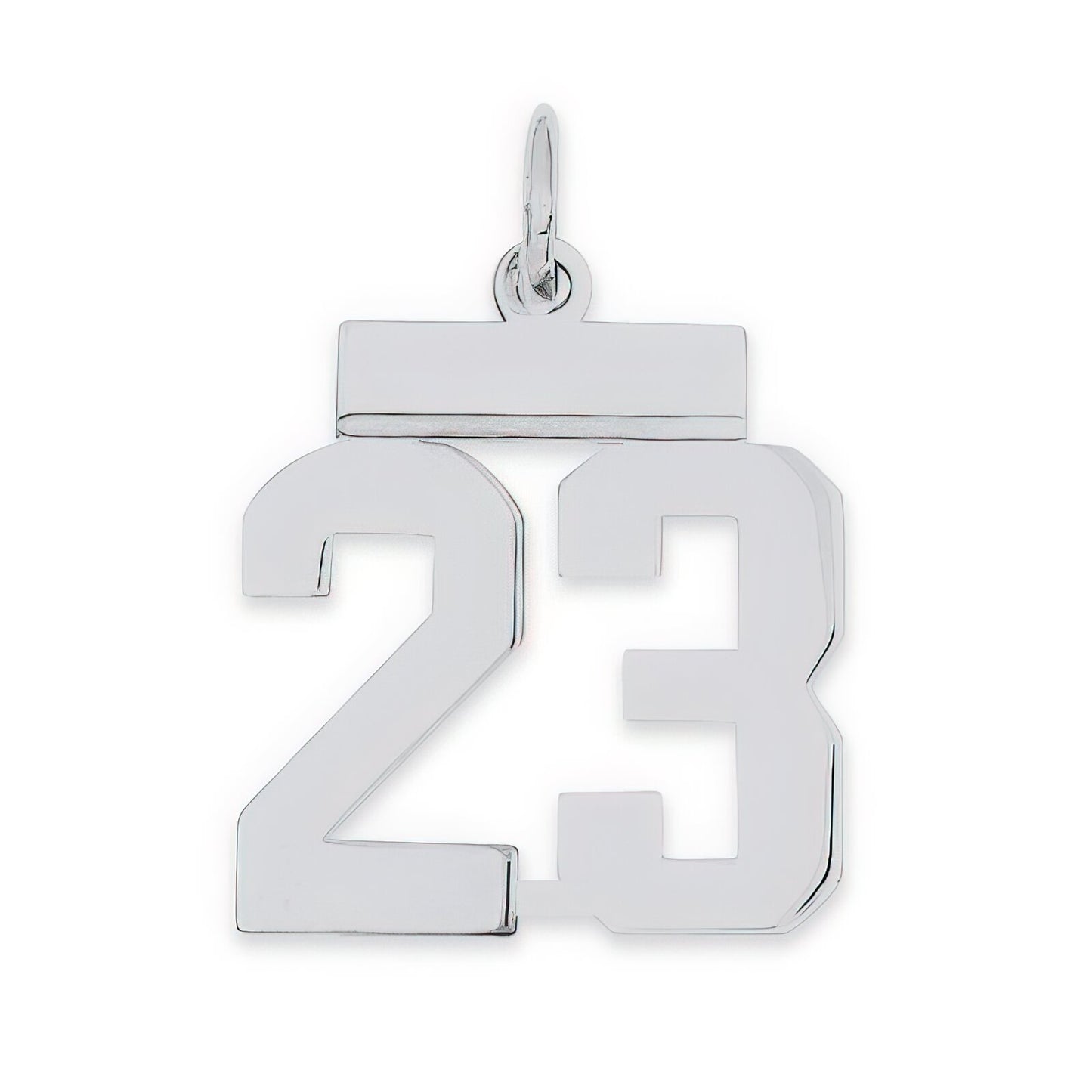 Sterling Silver Small Number 15 Charm