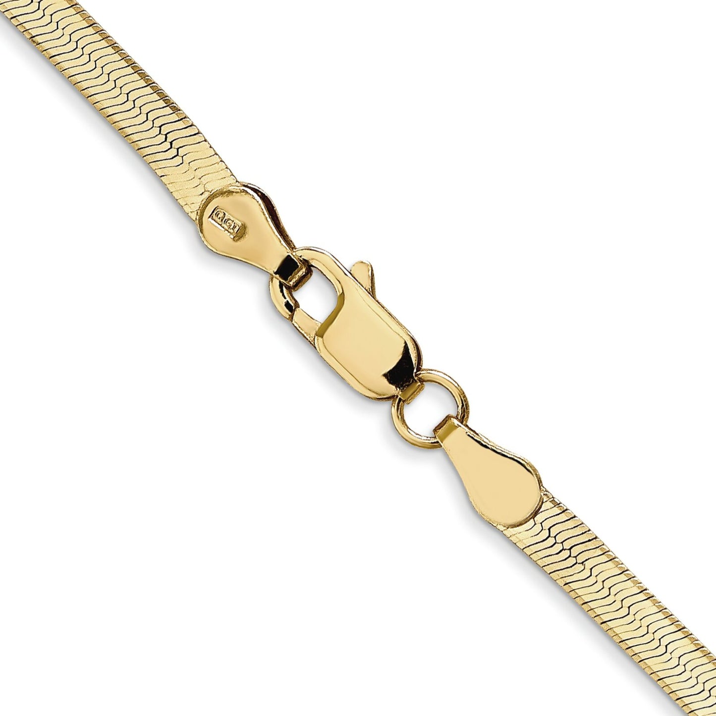 14K Gold 3mm Silky Herringbone Chain