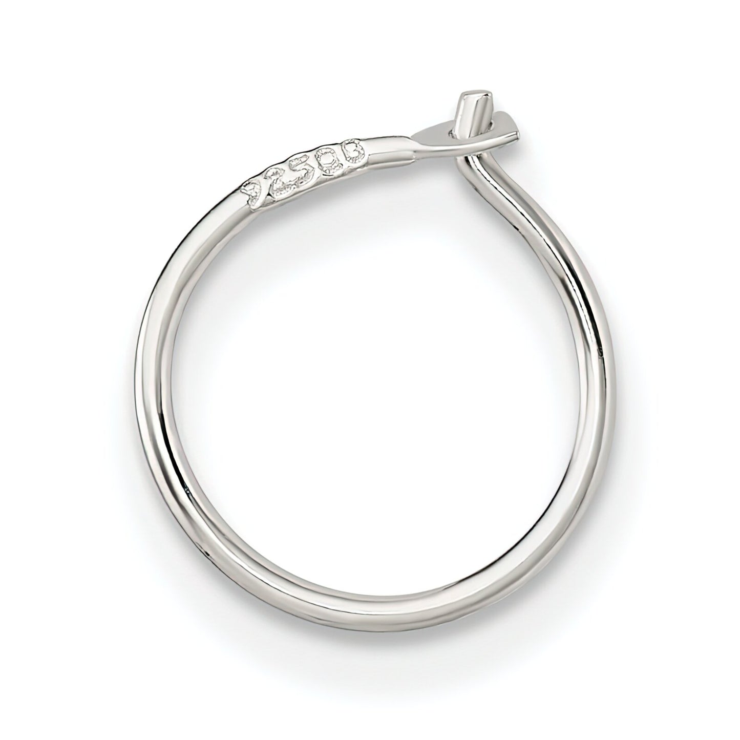Sterling Silver Wire Hoop Earring (10.00mm to 30.00mm)