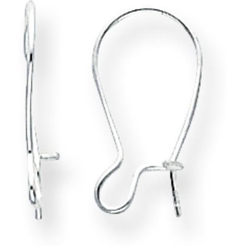 Sterling Silver Kidney Wire Earrings 12Pcs