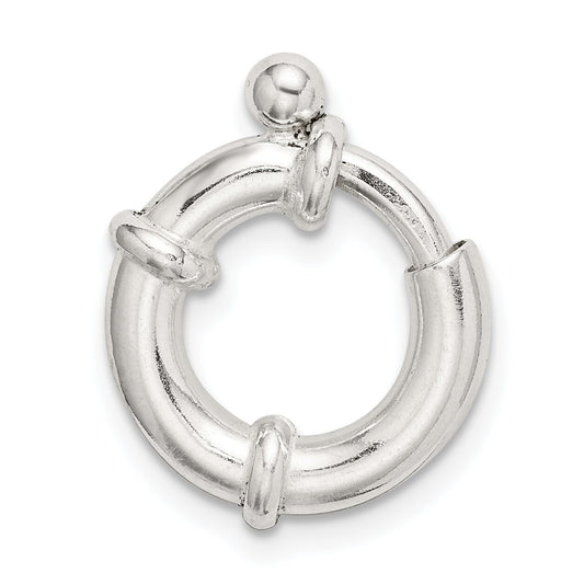 Sterling Silver Spring Ring Clasp (12.10mm to 16.10mm)