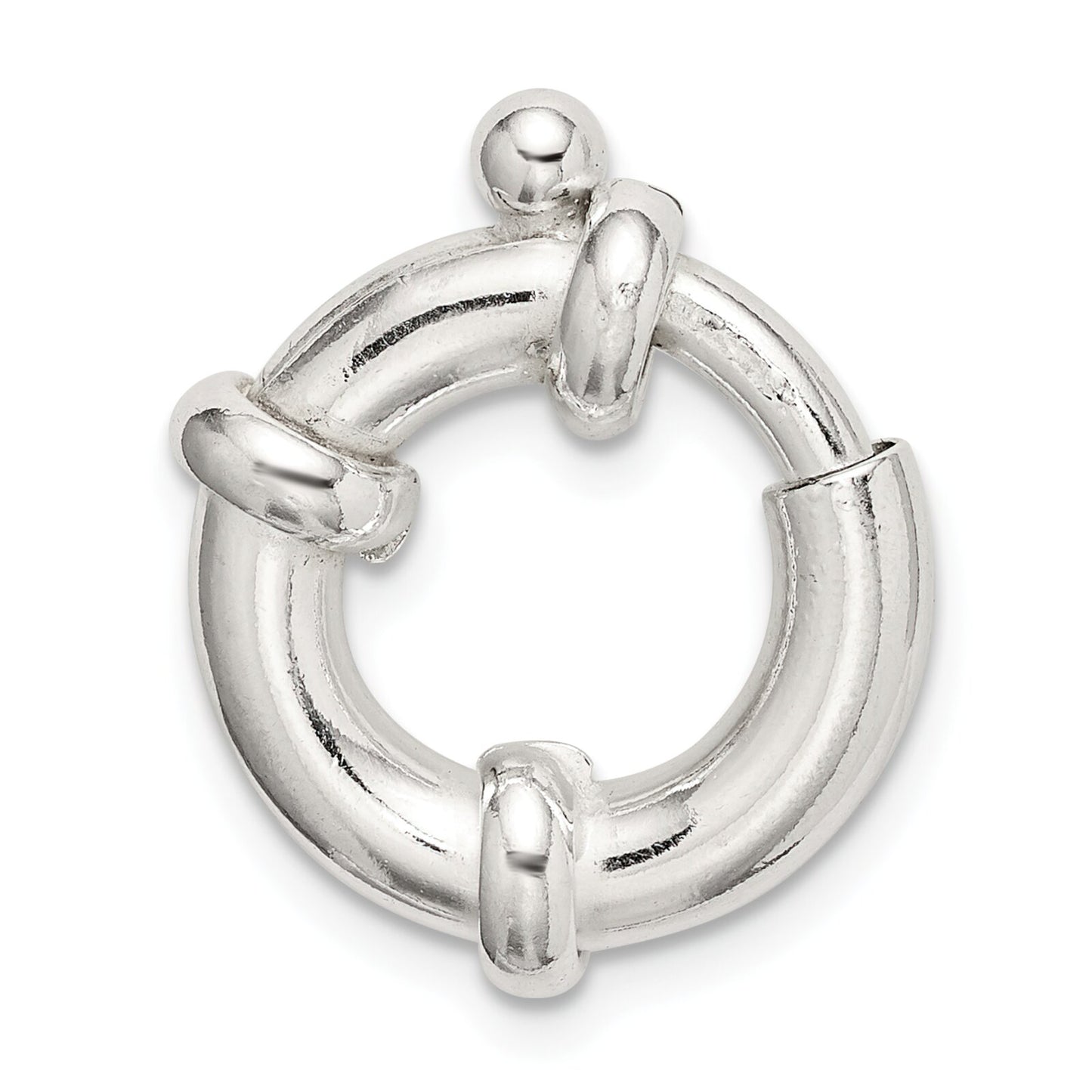 Sterling Silver Spring Ring Clasp (12.10mm to 16.10mm)