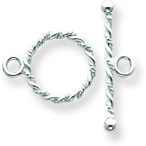 Sterling Silver Toggle Clasp 4Pcs