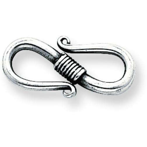 Sterling Silver S Hook Clasp 24.3mm