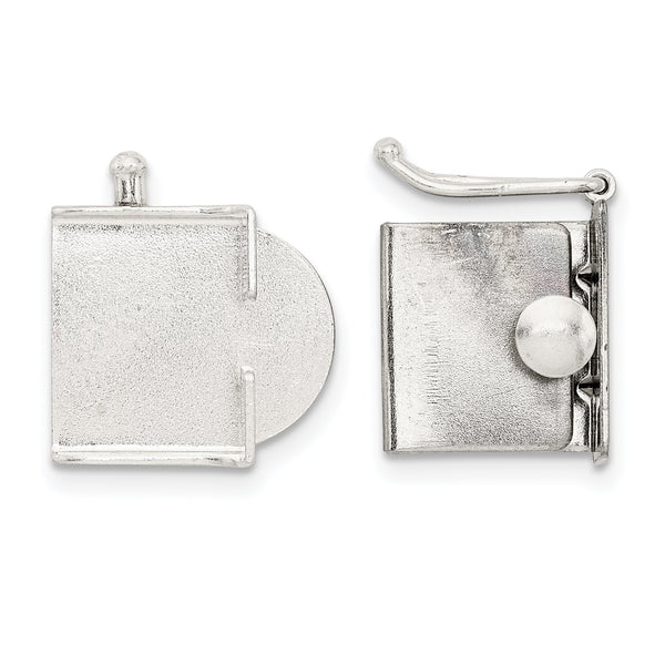 Sterling Silver Push Button Box Clasp (7.10mm to 13.00mm) – FindingKing