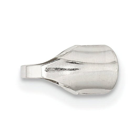 Sterling Silver Round End Endcaps (6.50mm to 9.00mm)