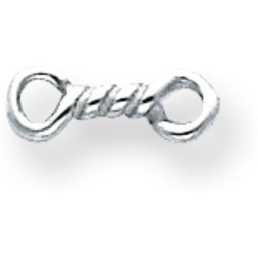 Sterling Silver Component Links 4 x 11.4mm 6Pcs