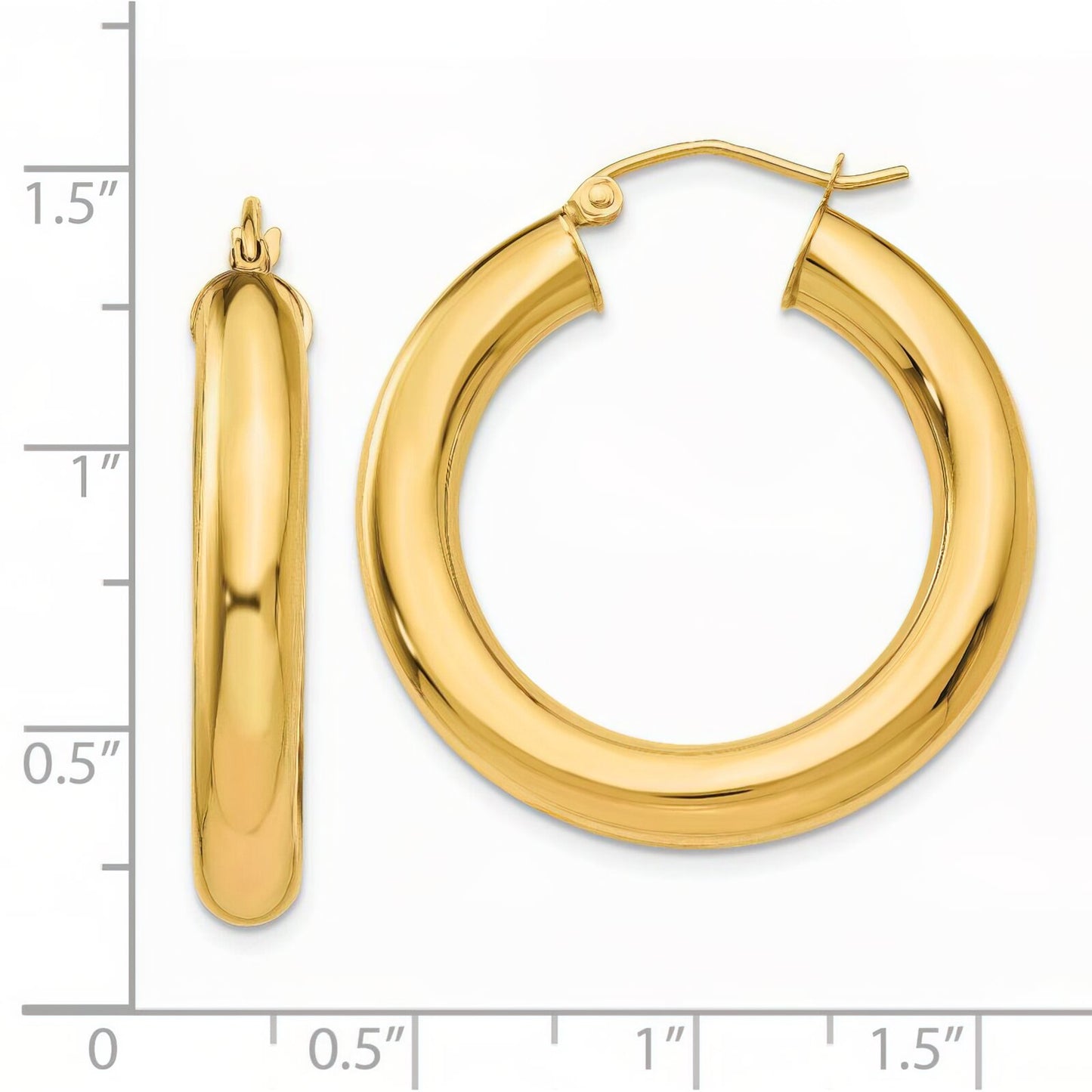14K Gold Hoop Earrings