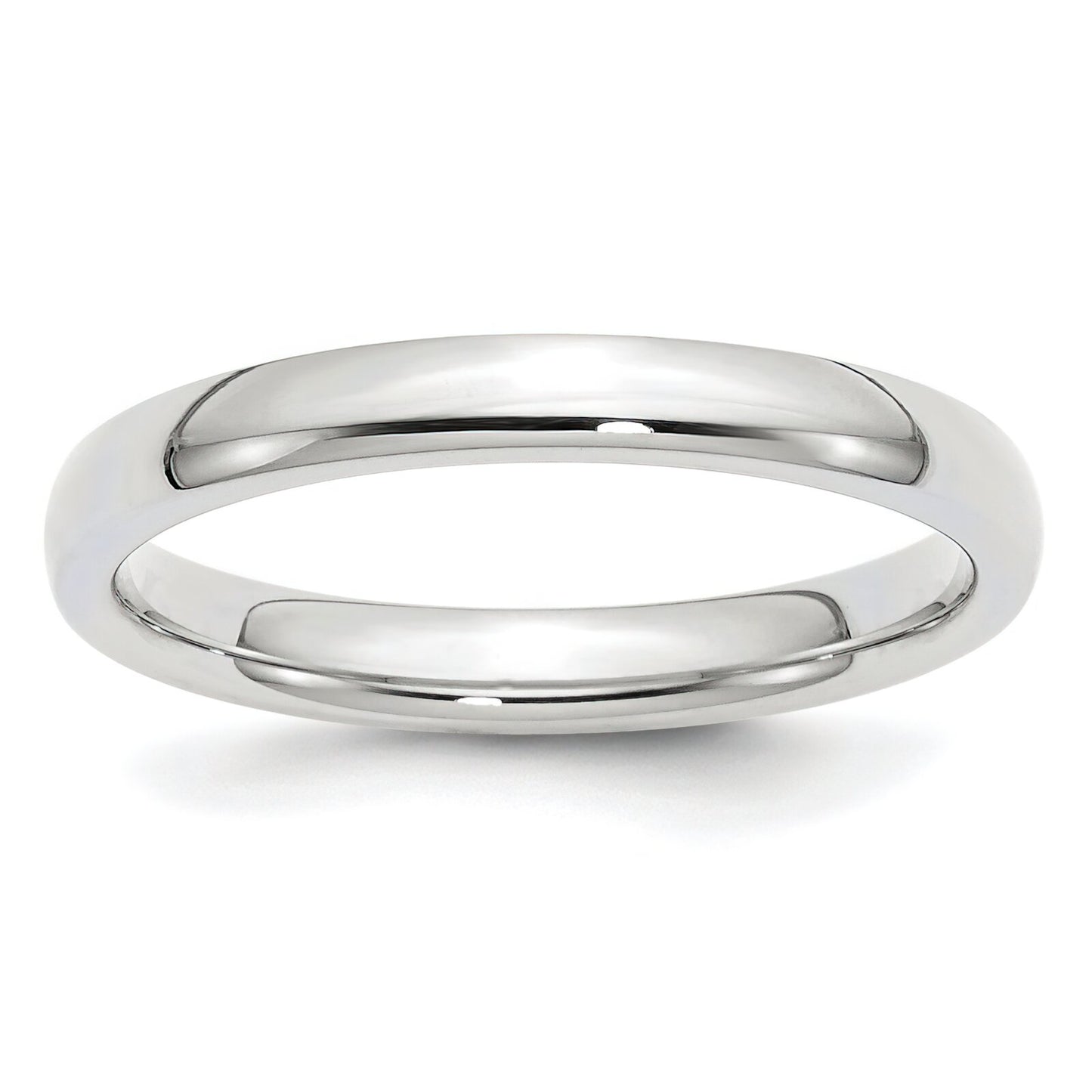14K White Gold Comfort Fit Wedding Band