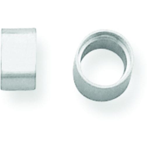 14K White Gold Round Stone Seat Tube Bezel Setting (1.70 to 8.80mm)