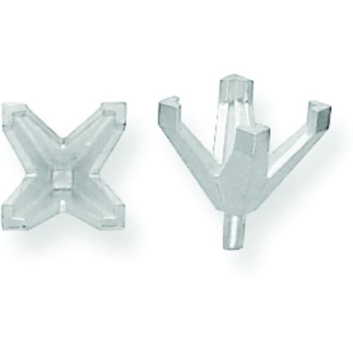 14K White Gold 4 Prong Princess Peg V-End Setting (2.50 to 8.00mm)