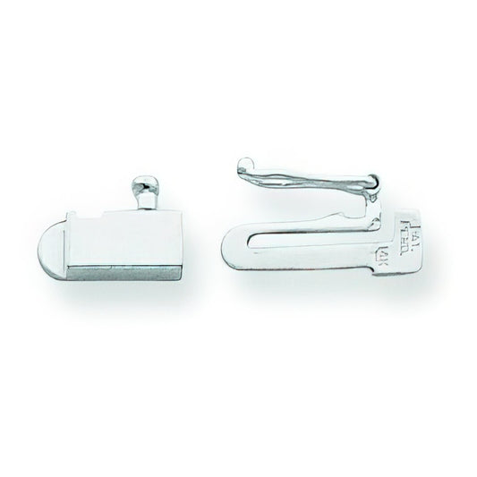 14K White Gold Box Clasp Replacement Tongue (8.20mm to 8.30mm)