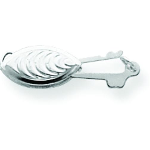 14K White Gold Pearl Clasp 11.2mm