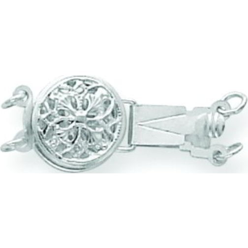 14K White Gold Pearl Clasp (9.00mm to 9.20mm)