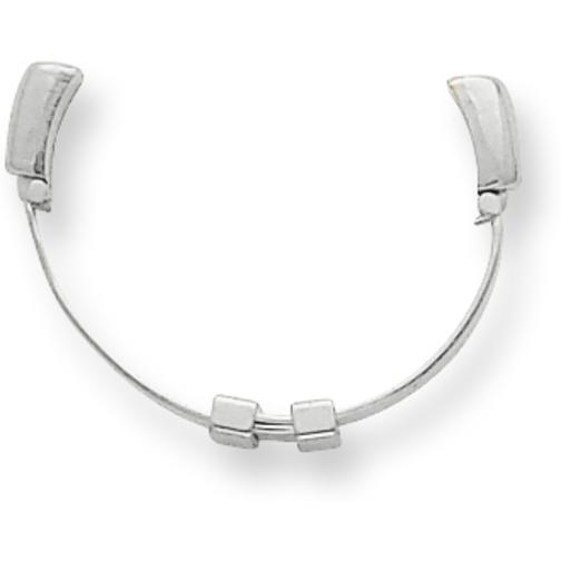 14K White Gold Adjusto Ring Shank 2.6mm (Size 5 to 9)