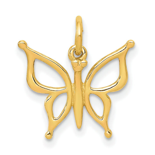 14K Gold Butterfly Charm