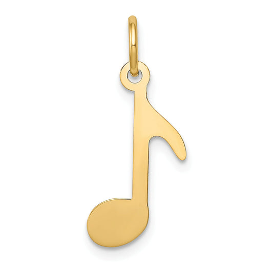 14K Gold Musical Note Charm