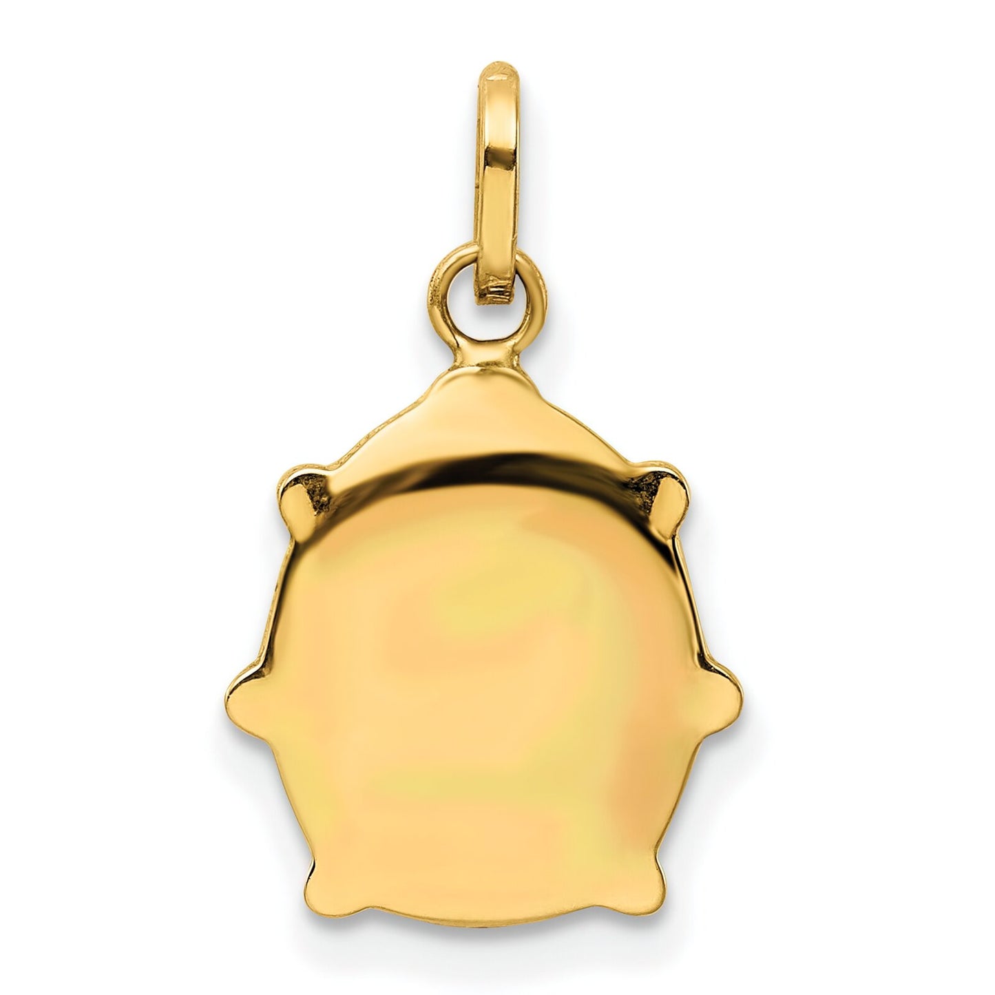14K Gold Enameled Ladybug Charm