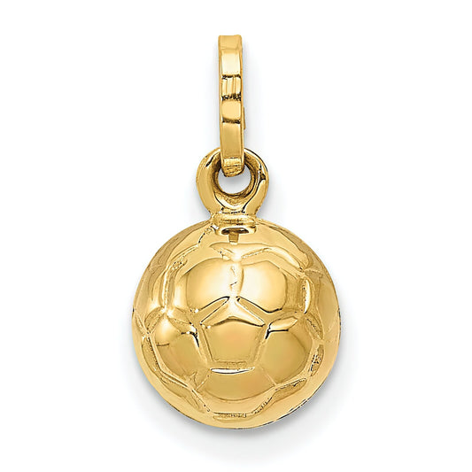 14K Gold Soccer Ball Charm