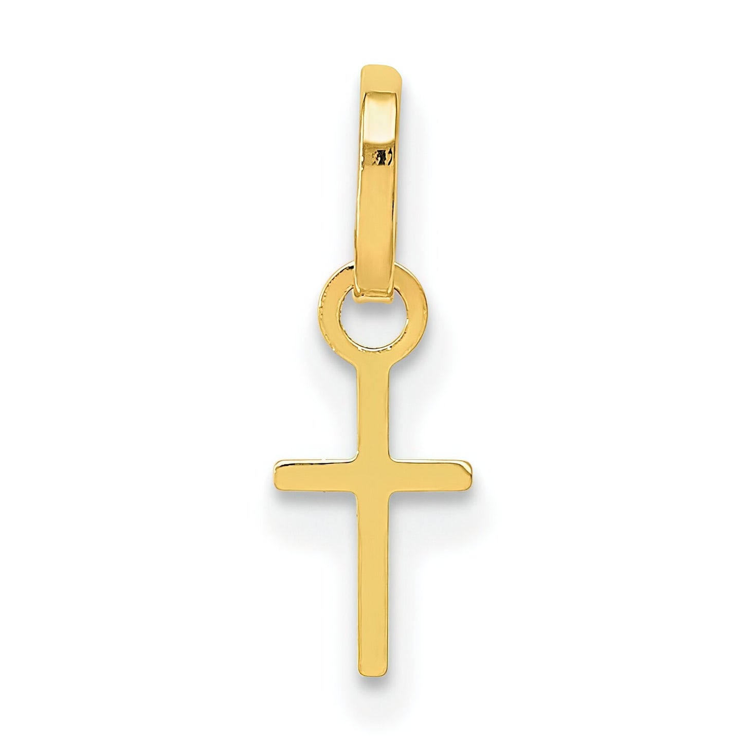 14K Gold Cross Charm