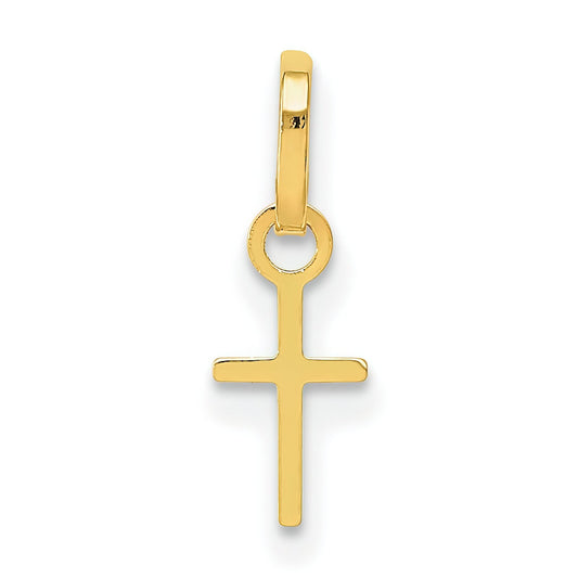 14K Gold Cross Charm