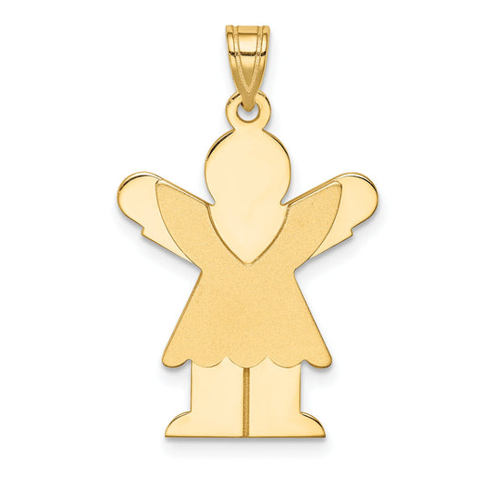 14K Gold The Kids Girl Charm