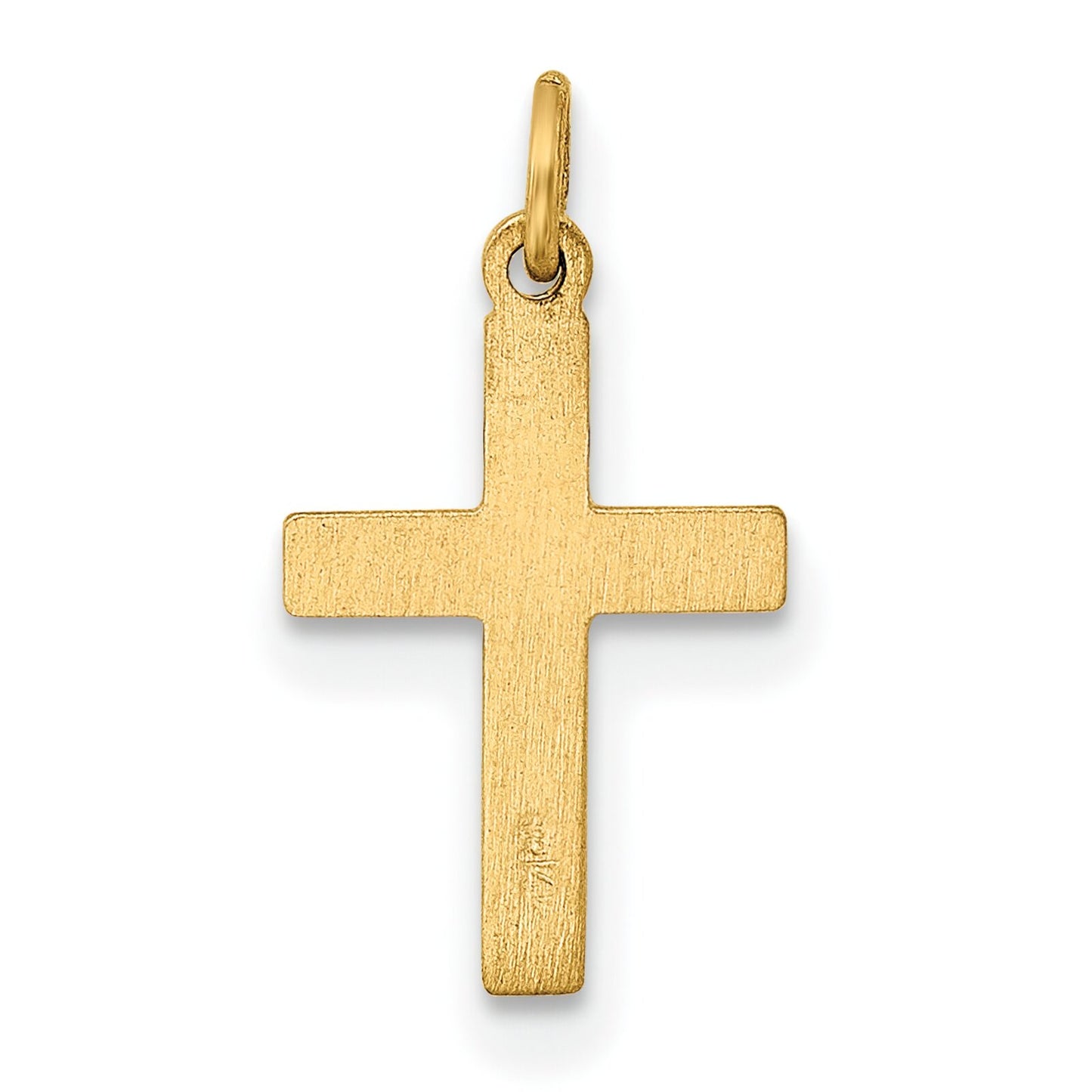 14K Gold Cross Charm