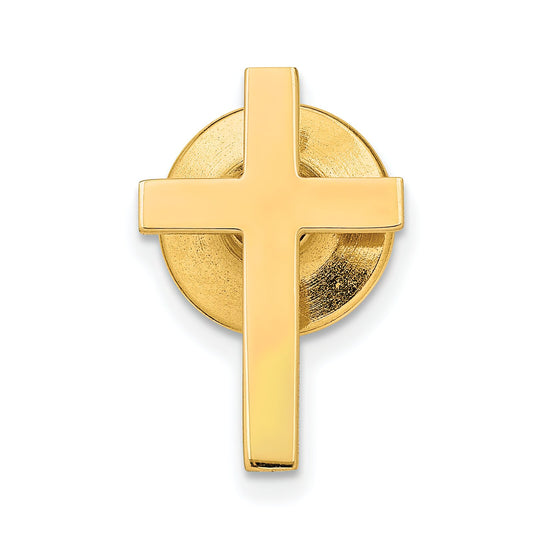 14K Gold Cross Tie Tac