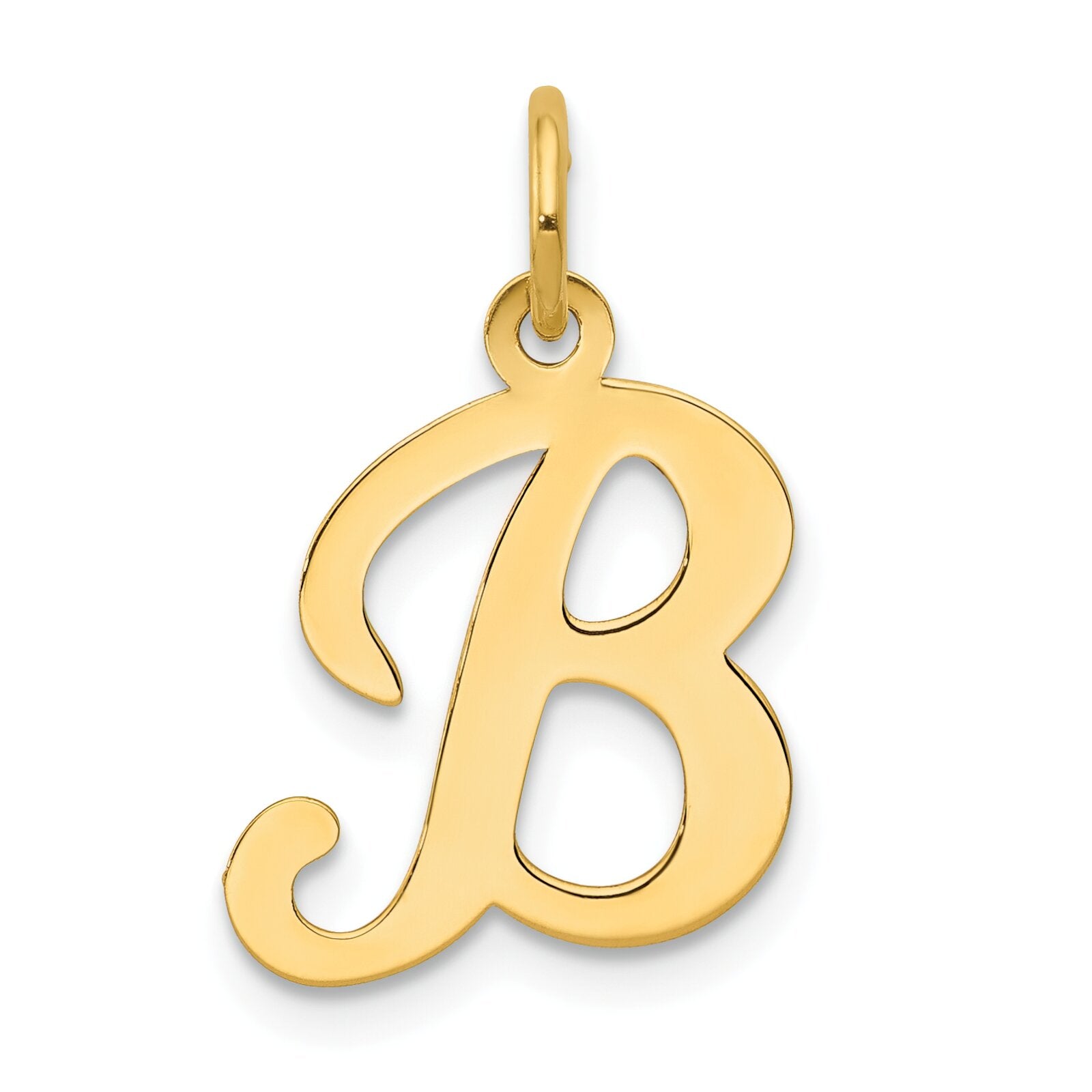 14K Gold Fancy Initial B Charm – FindingKing