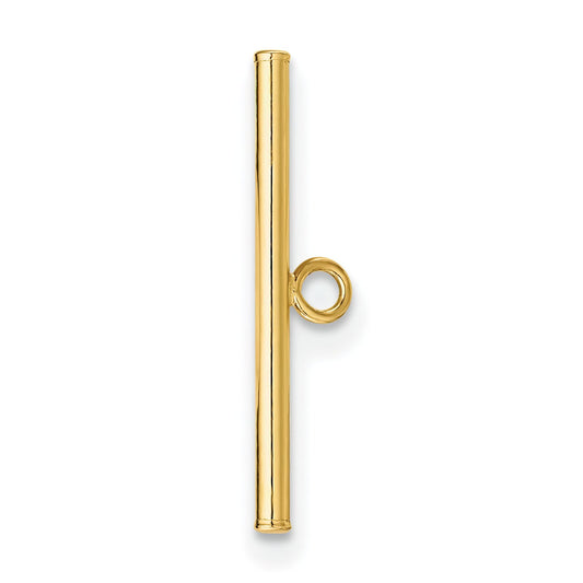 14K Gold Toggle Clasp Bar 17.9mm