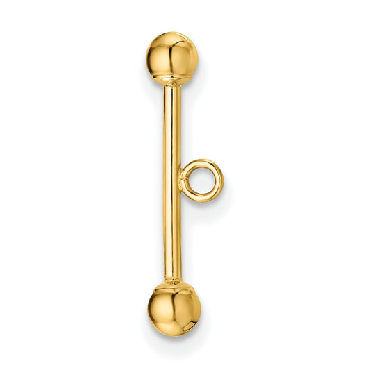 14K Gold Toggle Clasp Bar (17.10mm to 27.60mm)