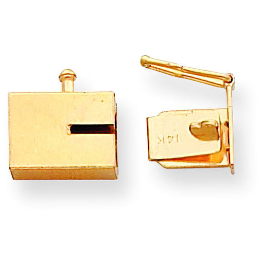 14K Gold Box Clasp Replacement Tongue (8.00mm to 13.30mm)