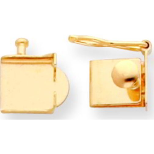 14K Gold Push Button Box Clasp Replacement Tongue (7.30mm to 13.00mm)