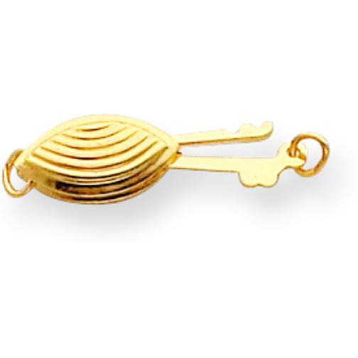 14K Gold Pearl Clasp 11.2mm