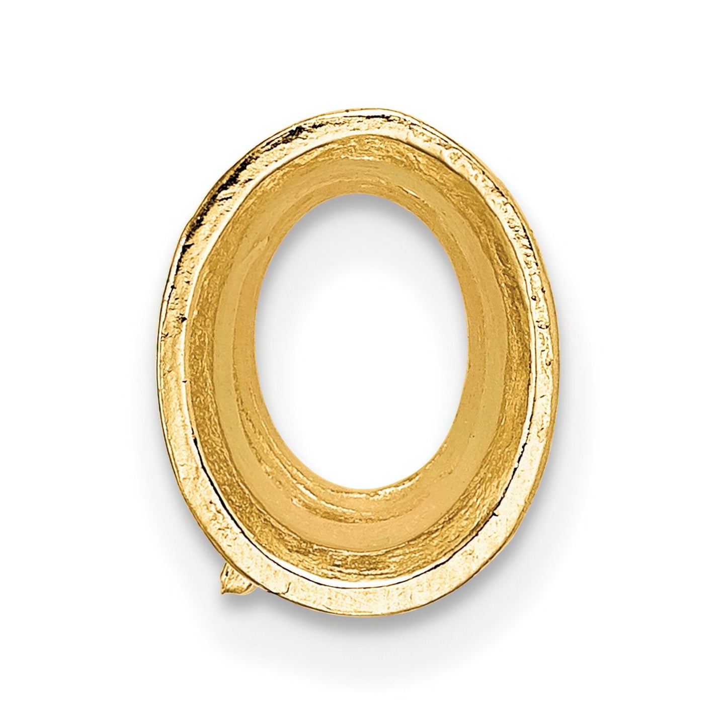 14K Gold Oval Tapered Bezel Setting (3.00x4.50 to 10.00x12.50mm)